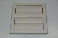External wall grille, Universal tumble dryer - 180 mm x 180 mm (damper - flaps )
